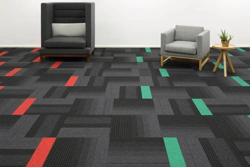 Ceramic tile floor